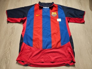 Mens Nike Barcelona RONALDINHO #10 Home football shirt 2003 - 2004 Size L for sale on Ebay