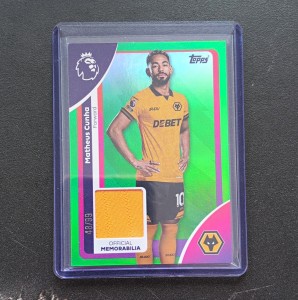 Topps Premier League 2025/26 Matheus Cunha Wolves Relic Parallel RE-MC 48/99 for sale on Ebay