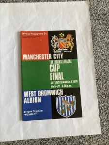 Man City v WBA 1970 League Cup Final Programme. for sale on Ebay