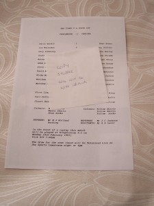Portsmouth v Chelsea The Times F.A. Youth Cup Teamsheet 11.2.1998 VGC for sale on Ebay
