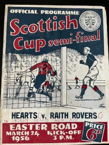 Scottish cup Semi final 1956 Hearts V Raith for sale on Ebay