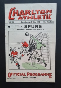 Charlton v Tottenham/Spurs 1939/40  for sale on Ebay