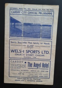 Cardiff v Tottenham/Spurs 1940/41 War Cup for sale on Ebay