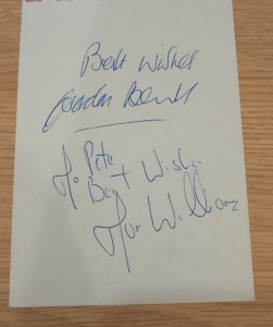 Genuine Gordon Banks, David Rennie & Mark Chamberlain Hand Signed Page From Book for sale on Ebay