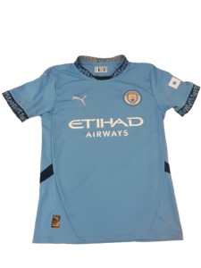 Puma Manchester City 2024 25 Home Football Shirt Blue 0161 Adult Preloved Retro for sale on Ebay