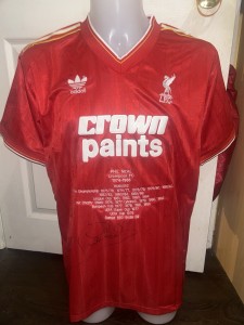 Phil Neal signed Liverpool Honours shirt *private signing* COA for sale on Ebay