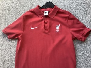 Nike Liverpool FC Red Gents Polo Top  Medium for sale on Ebay