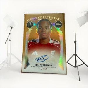 Topps Premier League Marks of Excellence Rio Ngumoha Liverpool Auto 50/50 EX-RN for sale on Ebay