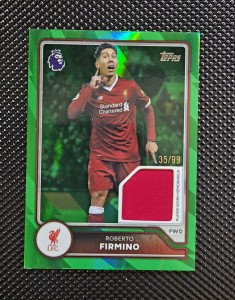 Topps Premier League 2026/27 Roberto Firmino Liverpool Base Relic Numbered 35/99 for sale on Ebay
