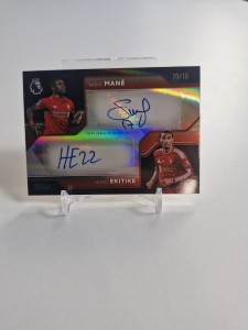 Sadio Mane & Hugo Ekitike Dual Auto 10/10 Bookend Liverpool Topps Flagship 26-27 for sale on Ebay