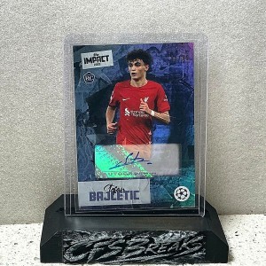 2023 Topps Impact Stefan Bajcetic Rookie RC Autograph /99 Liverpool FC UEFA for sale on Ebay