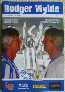 Roger Wylde testimonial programme - Stockport v Sheffield Wednesday (July 2013) for sale on Ebay