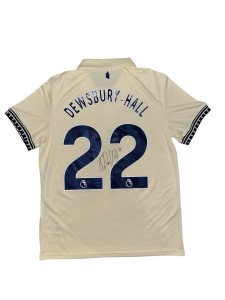 KIERNAN DEWSBURY-HALL HAND SIGNED EVERTON HOME SHIRT *EXACT PROOF & COA* for sale on Ebay