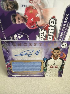 2025-26 Topps Inception UCC - Cristian Romero (Tottenham) AUTO PATCH /25 for sale on Ebay