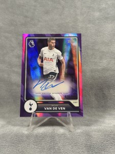 Micky van de Ven Auto Purple /199 Topps Premier League 2026/27 Tottenham for sale on Ebay