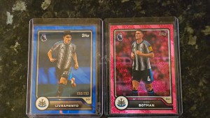 Topps Flagship Newcastle Tino  Livramento /150 and Sven Botman /399 for sale on Ebay