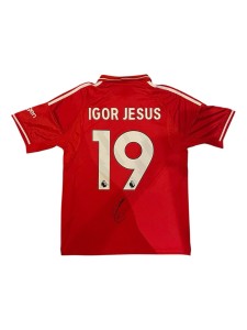 RARE IGOR JESUS HAND SIGNED NOTTINGHAM FOREST 25/26 HOME SHIRT EXACT PROOF & COA for sale on Ebay