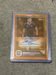 Matty Cash /25 Auto Topps Flagship 2026-27 Aston Villa for sale on Ebay