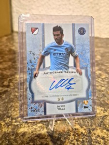 Topps MLS NEW YORK 24/25 David Villa Autograph Series Auto TFA-VIL 2/10 for sale on Ebay