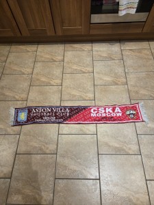 ASTON VILLA V CSKA MOSCOW 2008/09 UEFA CUP SCARF for sale on Ebay