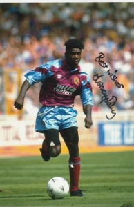 Tony Daley [Aston Villa] Signed 12x8 Colour Photo for sale on Ebay