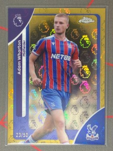 2025-26 Topps Logofractor Premier League Adam Wharton Gold /50 Crystal Palace for sale on Ebay