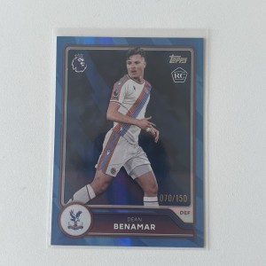 Dean Benamar Rc /150 Blue Topps Premier League 2026-27 Crystal Palace Rookie for sale on Ebay