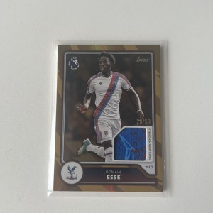 Romain Esse Patch /50 Gold Topps Premier League 2026/27 Crystal Palace Relic for sale on Ebay