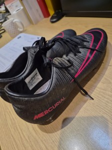 Nike Mercurial Black/Pink Football Boots Changeable Studs Size 10 for sale on Ebay