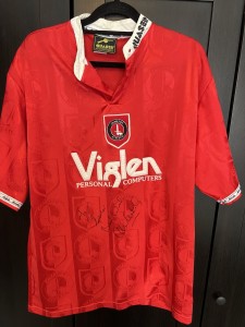CHARLTON ATHLETIC 1996/1998 HOME FOOTBALL SHIRT VINTAGE JERSEY MENS LARGE for sale on Ebay