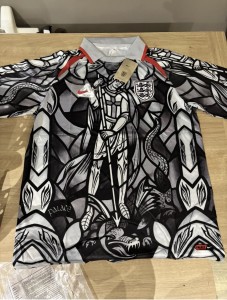 Nike - Palace England Short Sleeve Jersey Pewter Grey Bright Crimson / SIZE XXL for sale on Ebay
