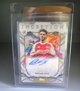 Topps Inception UEFA Club Competitions 2025-26 Declan Rice Arsenal Auto FE-DR for sale on Ebay