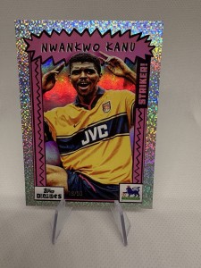 2025 Topps Premier League Decades Nwankwo Kanu Pink Sparkle 18/50 Arsenal FC for sale on Ebay
