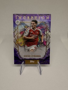 2026 Topps Inception UCC Viktor Gyökeres Purple Parallel /25 Arsenal for sale on Ebay