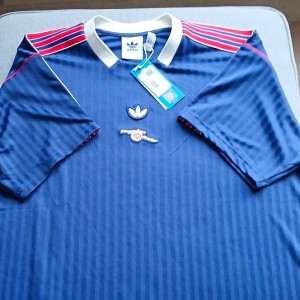 BNWT Adidas Arsenal ICON Shirt Blue Adult L Short Sleeve Shirt Only for sale on Ebay