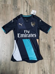 Arsenal 2015/16 Third Shirt Player Issue Puma Size S BNWT, fitted style for sale on Ebay