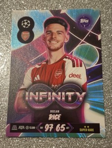 Match Attax Champions League 2026 / 2027 INFINITY 7 Declan Rice Arsenal FC Rare for sale on Ebay