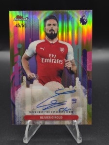 Topps Finest Premier League 2025/26 Auto Olivier Giroud Numbered /50 Arsenal for sale on Ebay