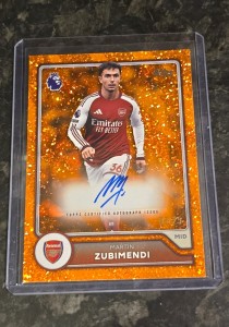 Topps Flagship Premier League 2026/27 Martín Zubimendi Arsenal BA-MZ auto /25 for sale on Ebay