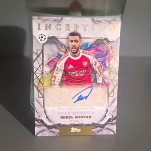 Topps Inception UEFA Club Competitions 2025-26 Mikel Merino Arsenal Auto SQ-MM for sale on Ebay