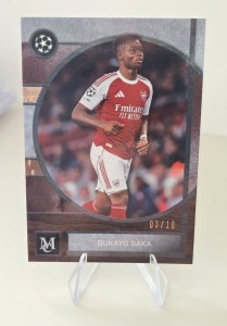 Bukayo Saka 03/10 Topps Museum Collection 2025-26 Arsenal Fc for sale on Ebay
