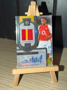 Thierry Henry 2025/26 Topps Museum Auto Match Worn Patch /25 Arsenal MAR-TH for sale on Ebay