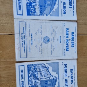 Rangers v Raith Rovers/Dundee United/Hibernian Programmes Bulk Lot 1960s for sale on Ebay