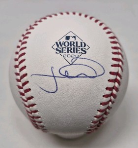 Jonah Heim Signed Auto Rawlings Official 2023 World Series Baseball RANGERS for sale on Ebay
