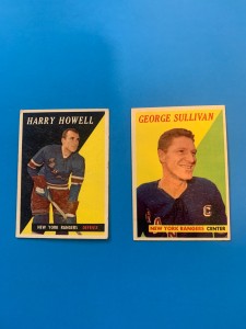 58/59 Topps Lot of 2 NY Rangers #48 Sullivan #60 Howell EX-M for sale on Ebay
