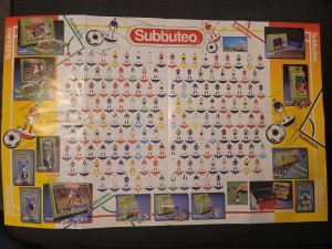 SUBBUTEO ORIGINAL RARE 1996 COLOUR WALLCHART VERY NICE CONDITION TEAMS 1 - 830 for sale on Ebay