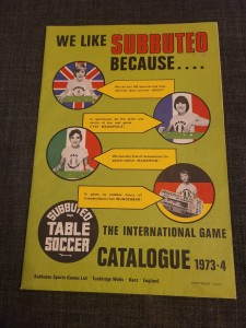 SUBBUTEO ORIGINAL RARE 1973-74 FULL COLOUR CATALOGUE IN SUPER CONDITION. for sale on Ebay