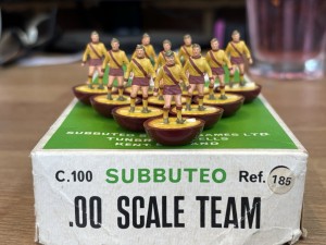 Subbuteo - HW Team - Ref 185 - Motherwell - REPAINT! - in original ref box for sale on Ebay