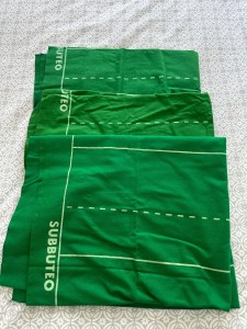 3 x Original Subbuteo RUGBY Pitches - In Good Condition for sale on Ebay