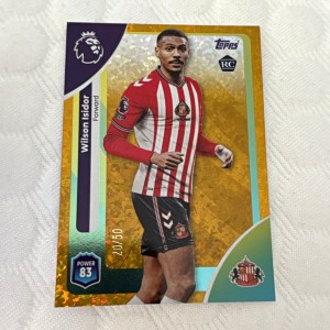 Topps 2025-26 Premier League Wilson Isidor Sunderland #357 RC Parallel /50 for sale on Ebay